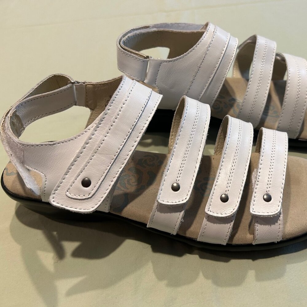 Propet Women's Aurora Leather Open Toe Slingback Sandal Shoes Size 9 1/2 Wide
